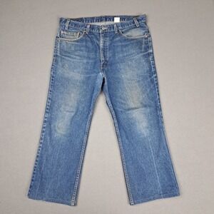 Vintage Levis 517 Jeans Mens 37x25 Blue‎ Denim USA Made 90s Cowboy Alerted Hem